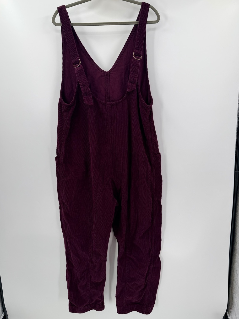 Free People High Roller Corduroy Jumpsuit in Plum Medium - Picture 5 of 5